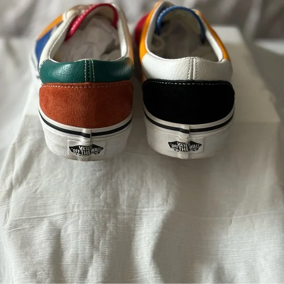 VANS Era Patchwork Shoes W8.5/M7 Multicolor Skateboard Sneakers Excellent - Picture 4 of 10